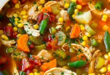 شوربة خضار بالدجاج صحية