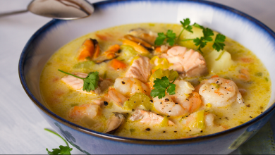 شوربة سي فود بالجمبري