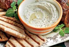 طريقة عمل سلطة الطحينة للمشويات الشيف حسن