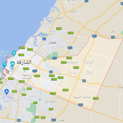 قائمة الرموز البريدية في الامارات