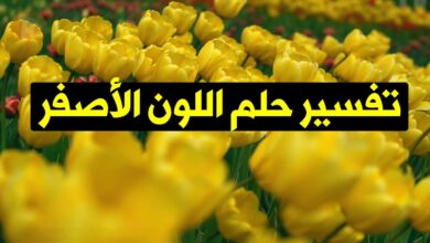 اللون الاصفر في المنام