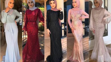 فساتين سواريه محجبات بسيطة