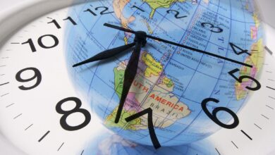 الساعة في امريكا