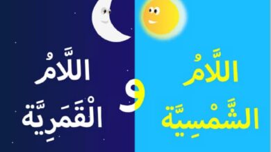الفرق بين اللام الشمسية والقمرية