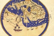 خريطة الارض المسطحة الحقيقية للادريسي