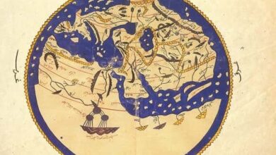 خريطة الارض المسطحة الحقيقية للادريسي