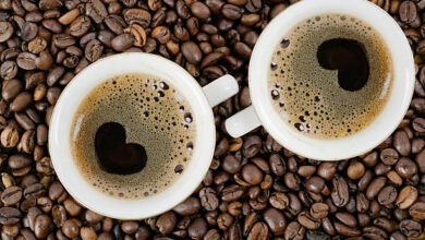 عبارات عن القهوة والحب
